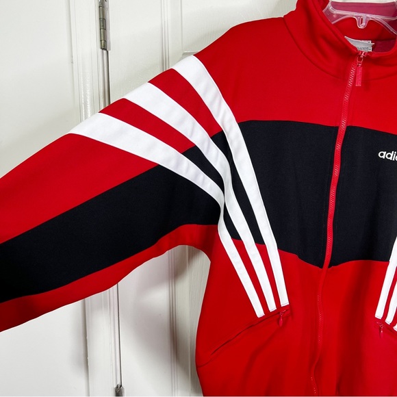adidas Red and Black Performance Jacket - Picture 5 of 12